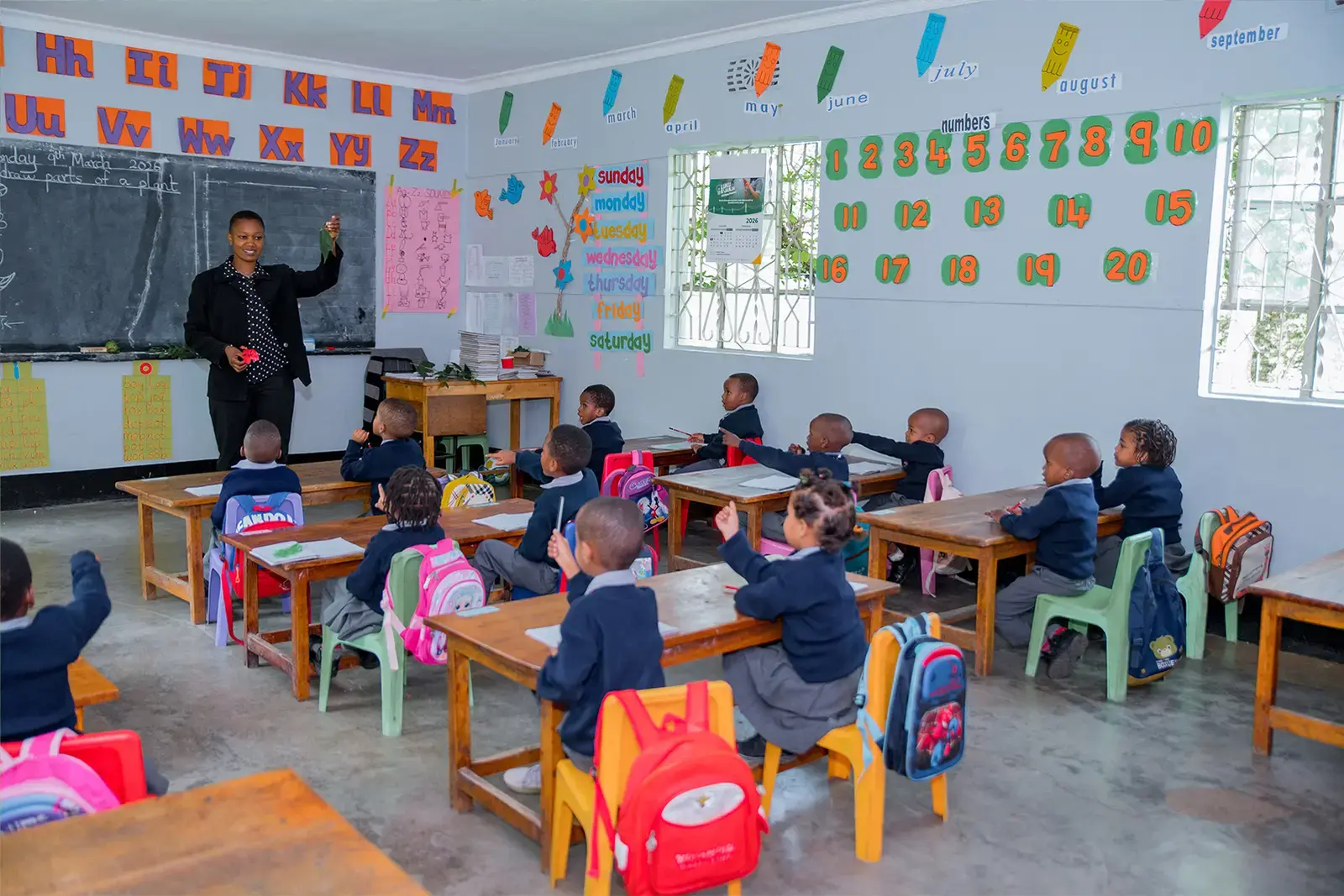 A bright Loamo classroom